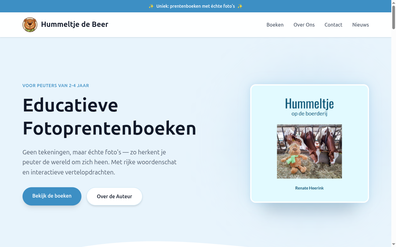 Hummeltje de Beer website