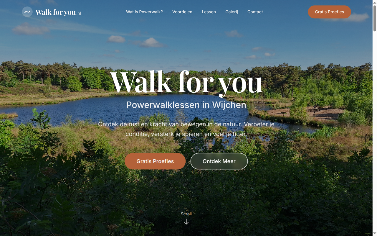 Walk For You website
